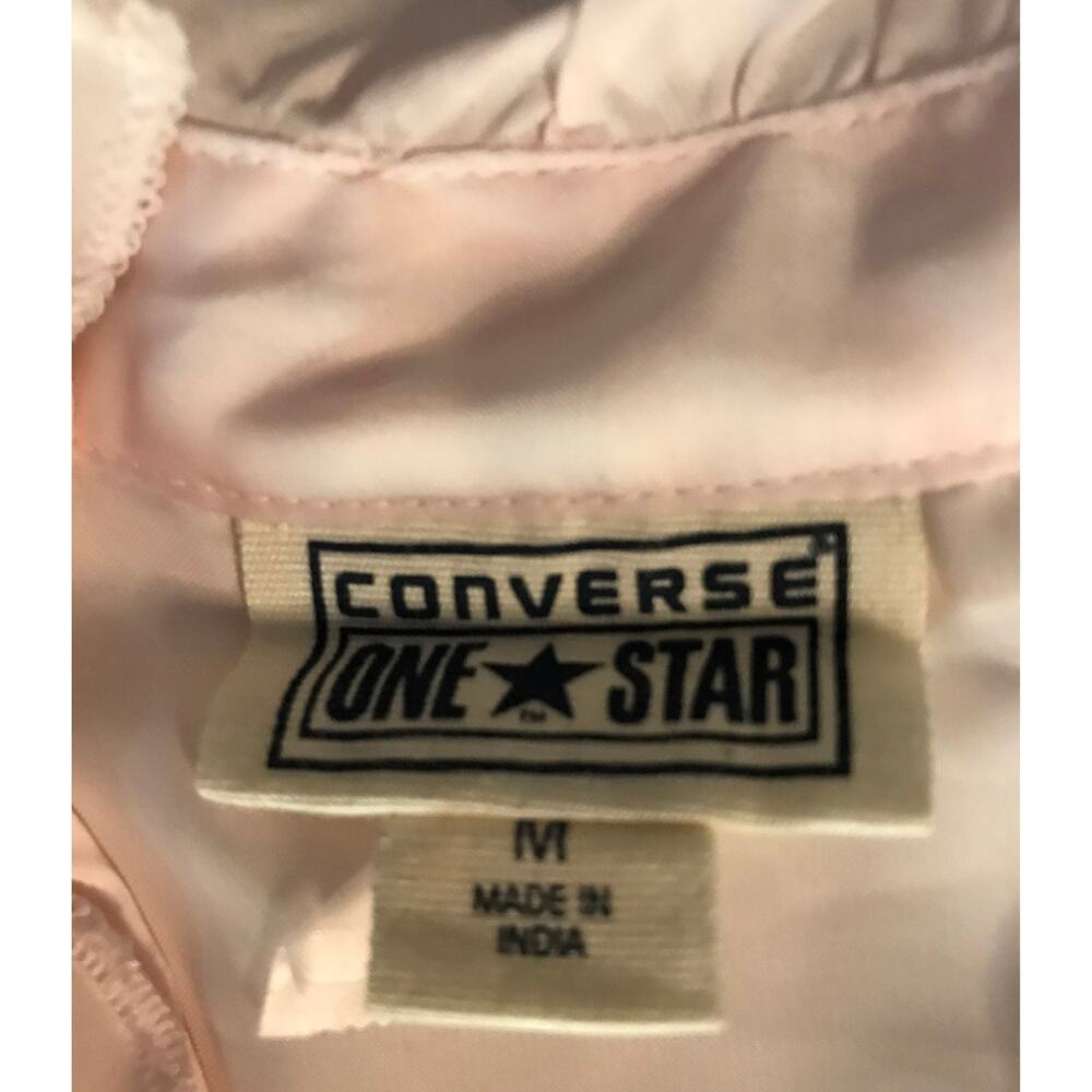 Converse One-Star Pink Ruffled V-Neck Top M Casual Angelcore Preppy Y2K Boho - Picture 10 of 12
